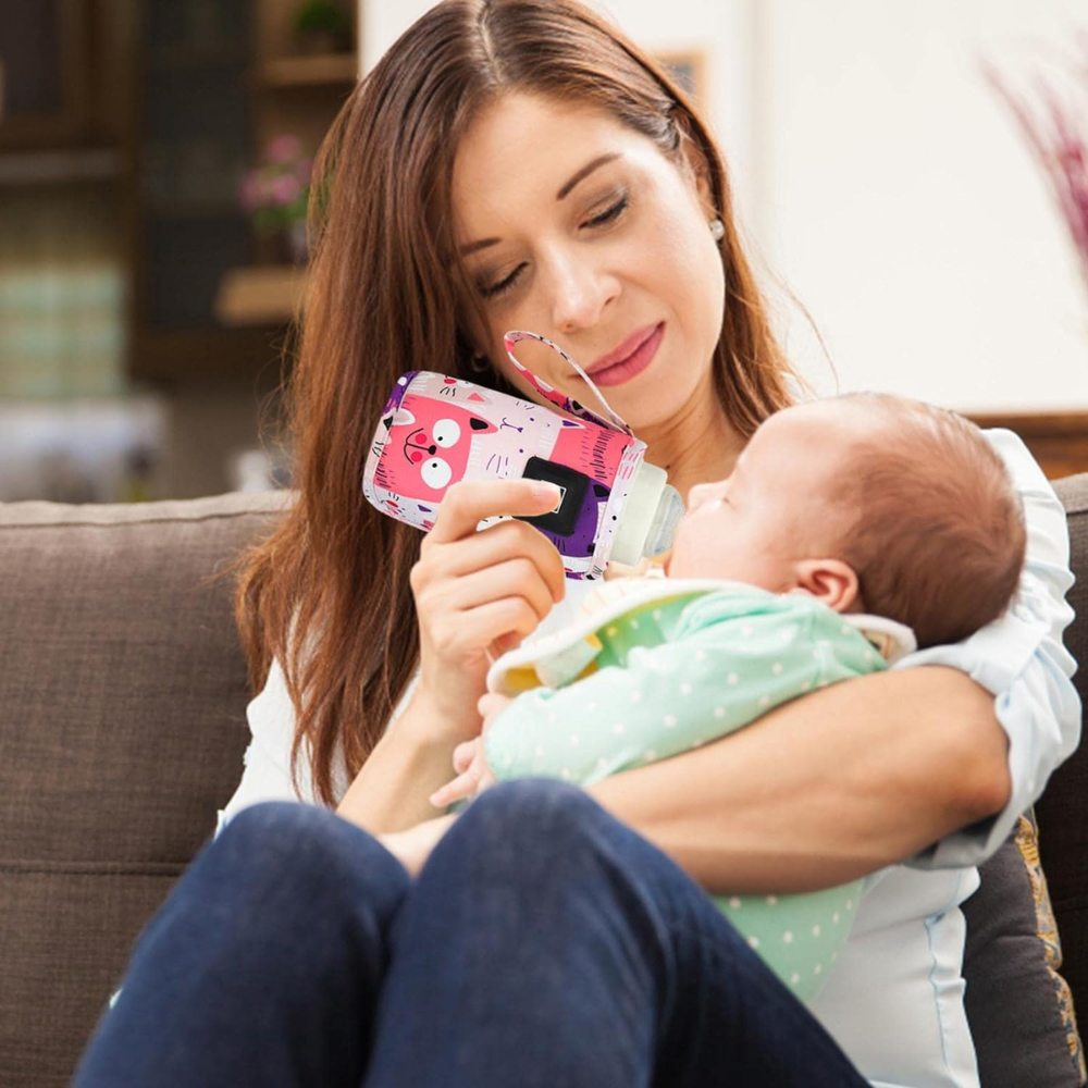 Baby Bottle Warmer with USB Power and Adjustable Heat Settings