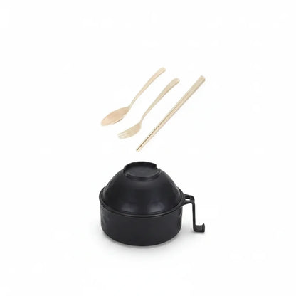 6PC/Set Microwave Ramen Bowl Set, Ramen Noodle Cooker with Lid & Handle,Perfect for Home, Office, Dorm, or College Tableware allveramart