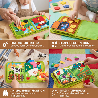 Farm Animals Story Book with Colorful Illustrations
