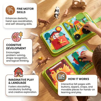 Farm Animals Story Book with Colorful Illustrations