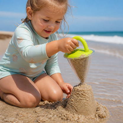 Kids Sand Funnel Toy for Beach Drawing and Pouring Play