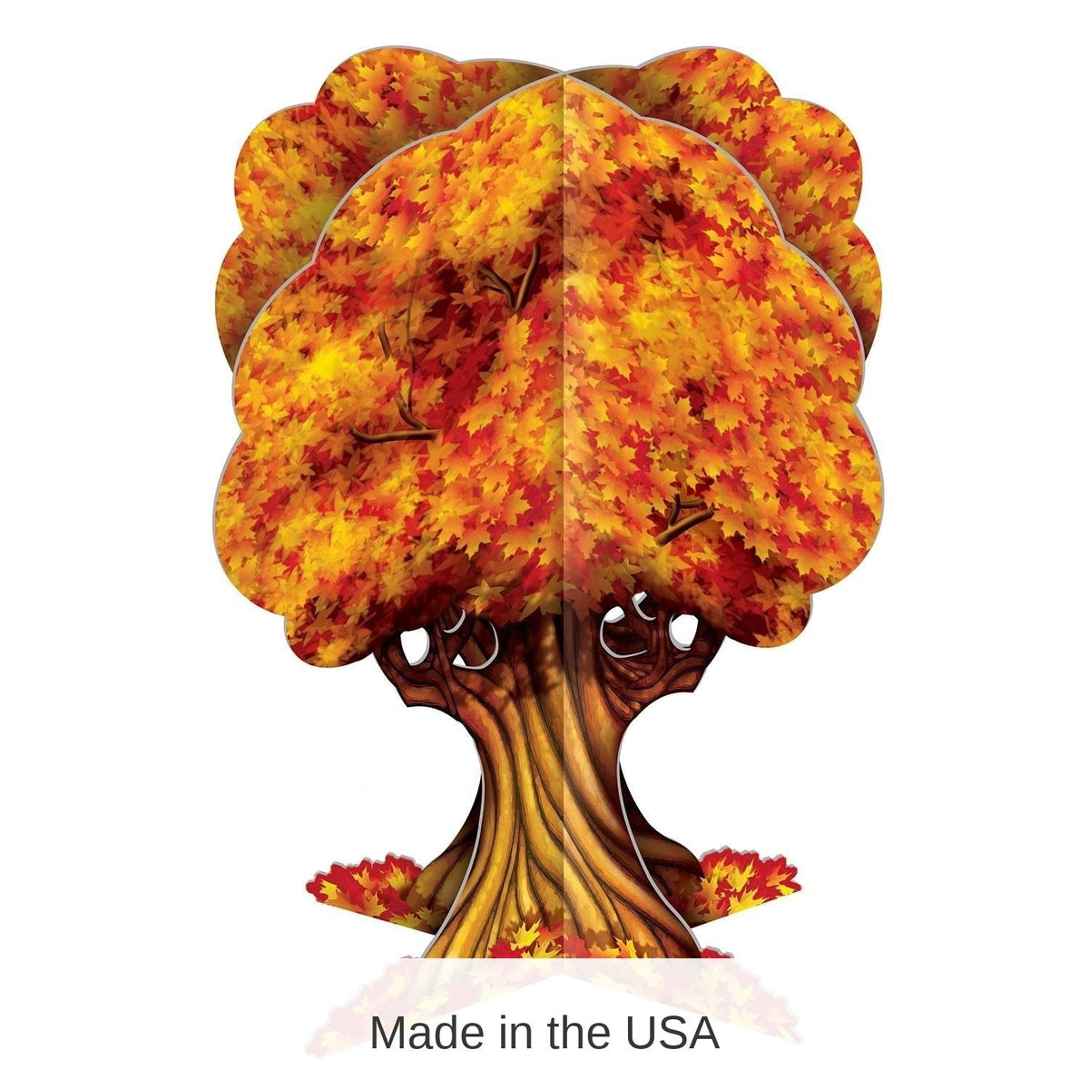 Interlocking 3D Autumn Tree Table Centerpieces in Set of 12 for Holiday Dining