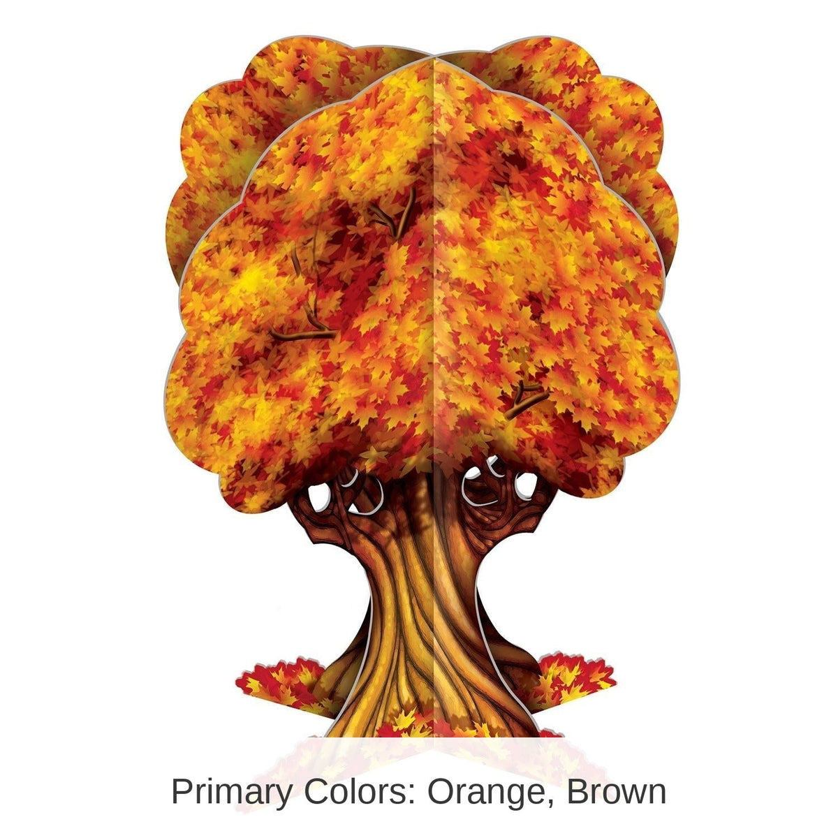 Interlocking 3D Autumn Tree Table Centerpieces in Set of 12 for Holiday Dining