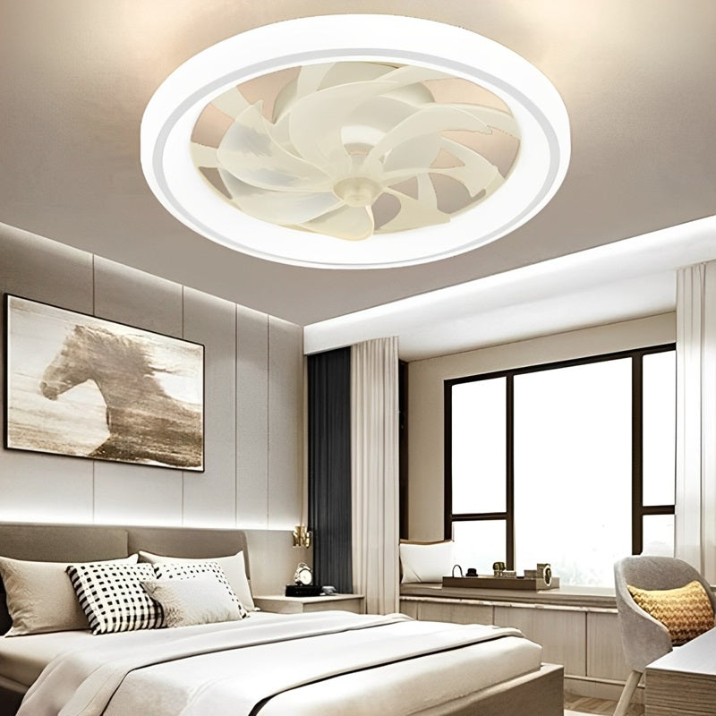 Smart Bedroom Ceiling Fan with LED Lights