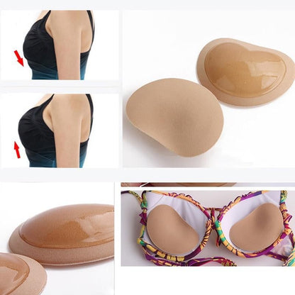 Bikini Insert Pads with Silicone Adhesive Backing and Molded Shape