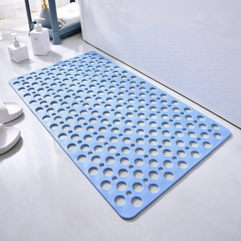 Textured Shower Mat with Antibacterial Treatment and Non-Slip Grip All Vera Mart
