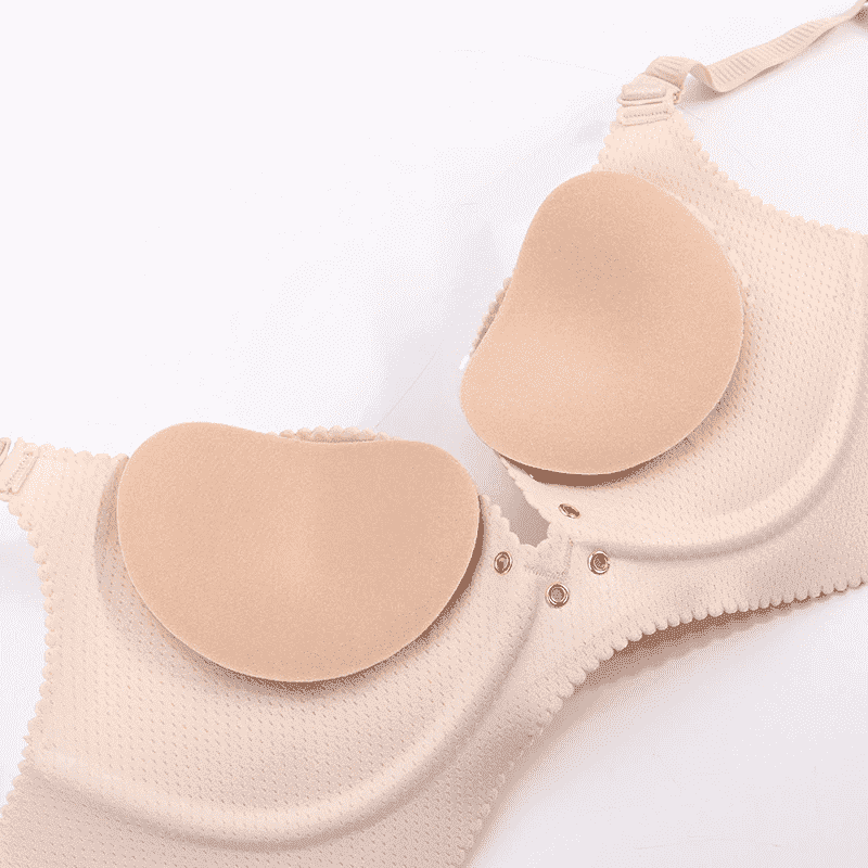 Bikini Insert Pads with Silicone Adhesive Backing and Molded Shape