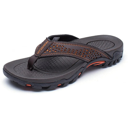 Mens Athletic Flip Flops with Arch Support and Nonslip Rubber Sole