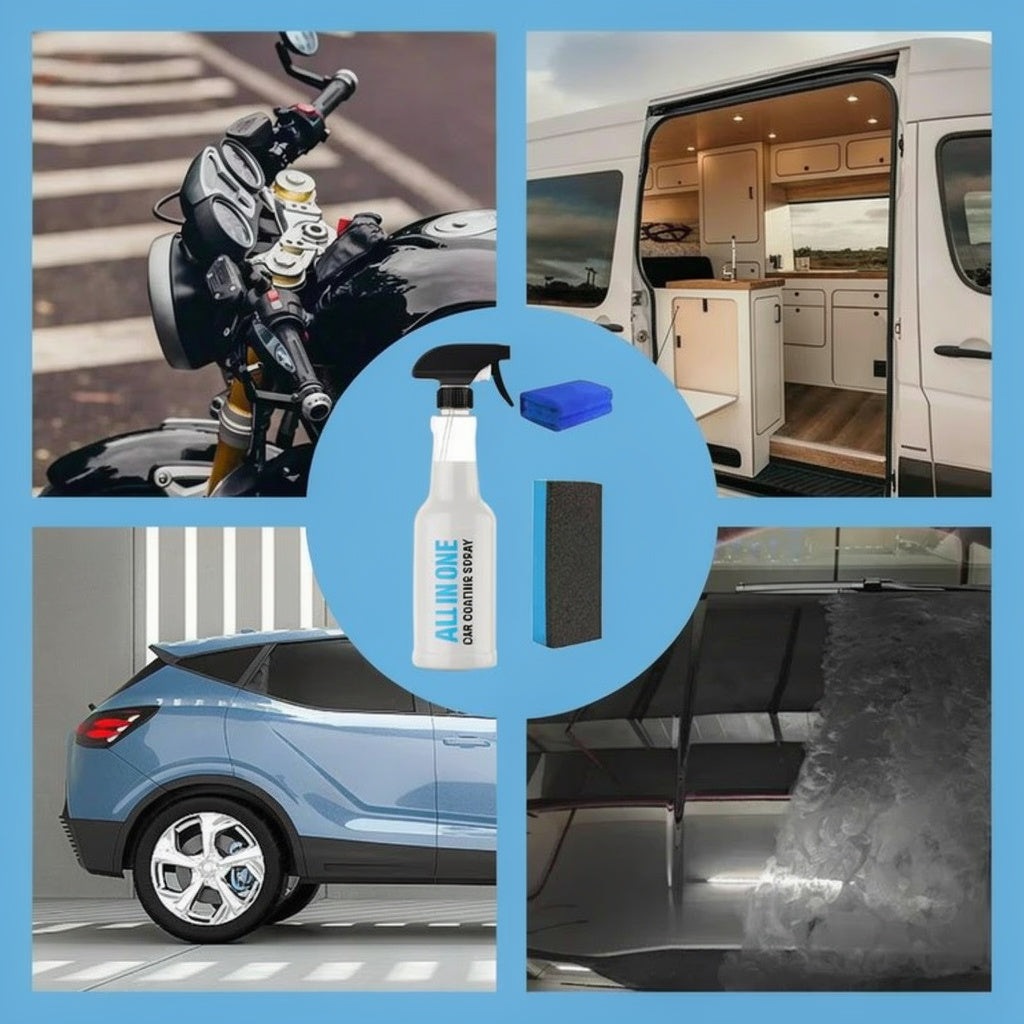 High Protection Quick Car Coating Spray for Cleaning and Polishing plus Protection