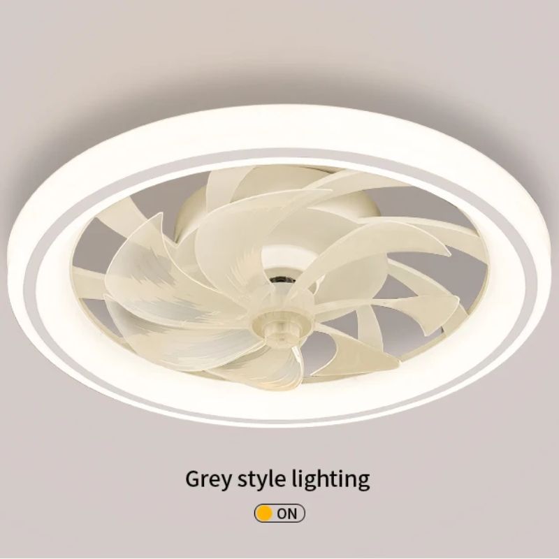 Smart Bedroom Ceiling Fan with LED Lights