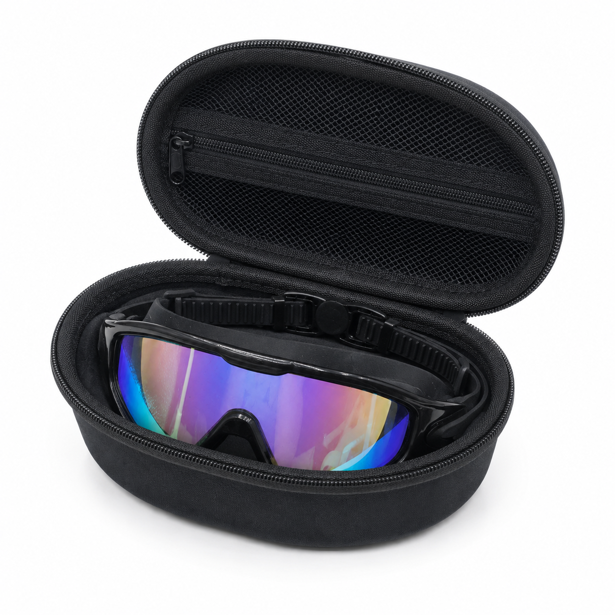 Hard Shell Eyewear Case with Microfiber Lining and Attachment Loop