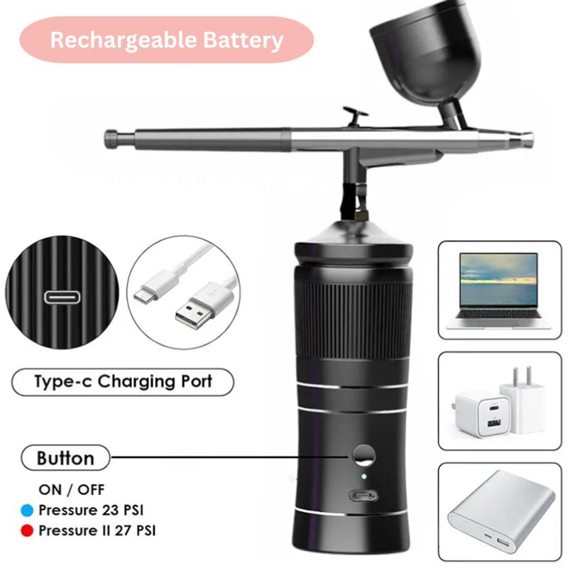 Cordless Mini Airbrush Kit with Compressor