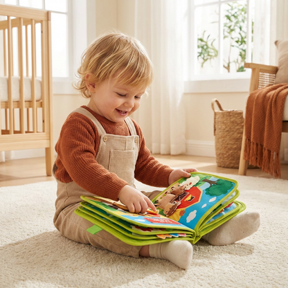 Touch and Feel Animal Storybook Range in Eight Themes with Interactive Pages for Reading at Home or Away