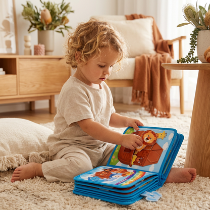Touch and Feel Animal Storybook Range in Eight Themes with Interactive Pages for Reading at Home or Away