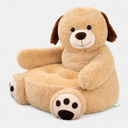 Plush Pet Bed with Raised Sides and Removable Cover, Animal Shape Design