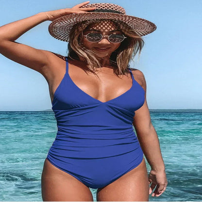 Women's Comfortable Flattering Design High-Quality One-Piece Swimsuit