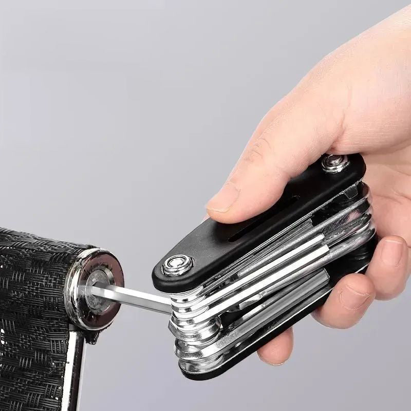 16 in 1 Socket Wrench with Rotating Head and Textured Grip Handle