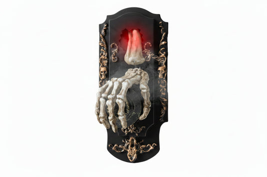 Halloween Doorbell Prop with Sound, Light, and Touch Effects for Ghost House Displays