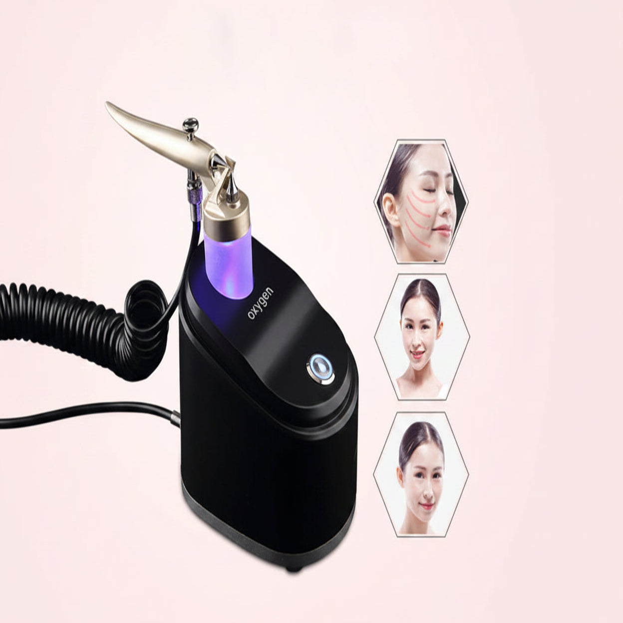 Oxygen Jet Facial Machine with Fine Mist Delivery and Infusion Technology, Portable