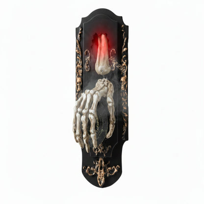 Motion Sensor Doorbell Spray Prop with Sound and Light Effects for Halloween Decorations