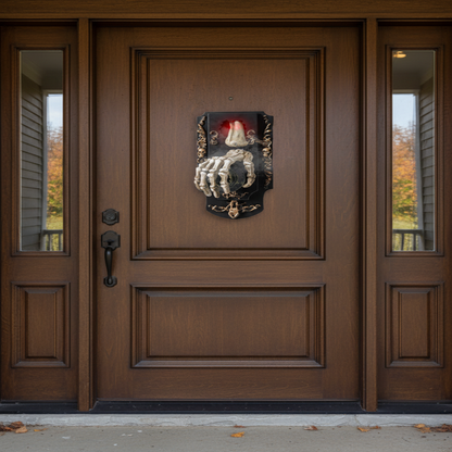 Motion Sensor Doorbell Spray Prop with Sound and Light Effects for Halloween Decorations