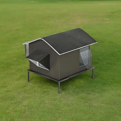 Raised Pet Bed with Moisture-Resistant Fabric and Stainless Steel Frame for Cats and Small Dogs