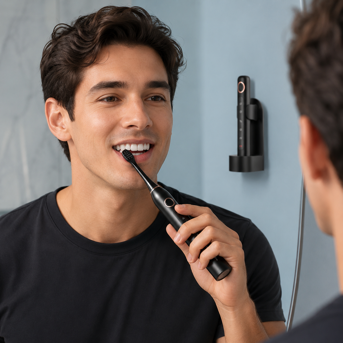 Sonic Electric Toothbrush with Built In Timer and Four Replacement Heads, IPX7 Rated