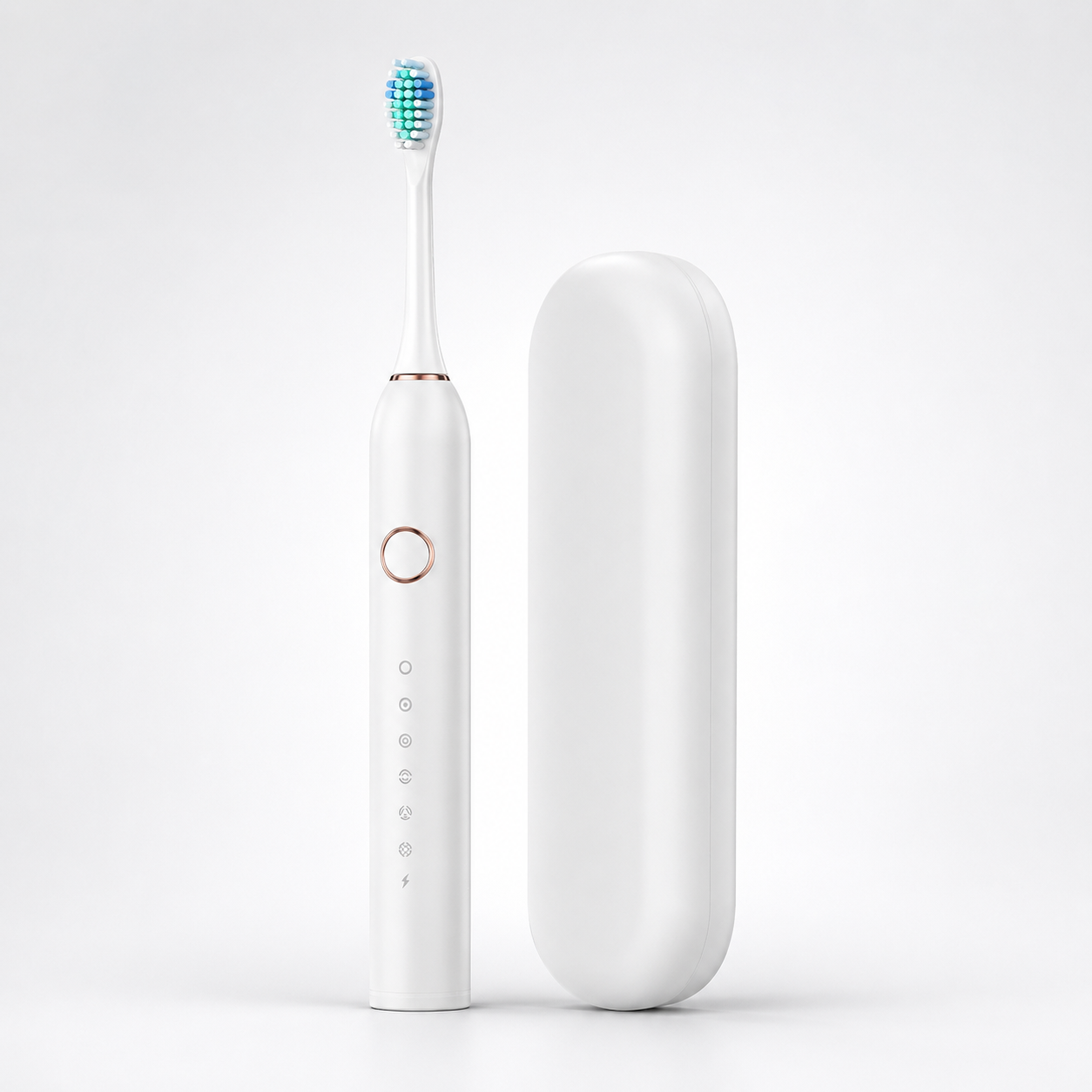 Sonic Electric Toothbrush with Built In Timer and Four Replacement Heads, IPX7 Rated