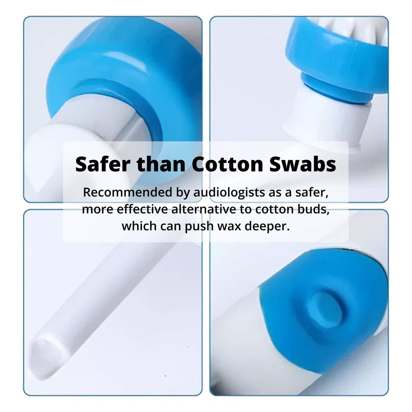 Electric Ear Wax Removal Tool with Silicone Tip and 60-Minute Battery, Portable Design