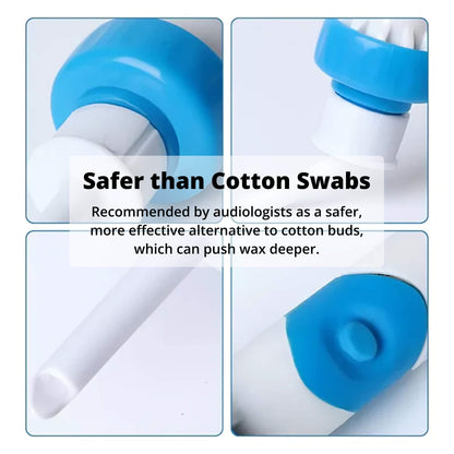 Electric Ear Wax Removal Tool with Silicone Tip and 60-Minute Battery, Portable Design