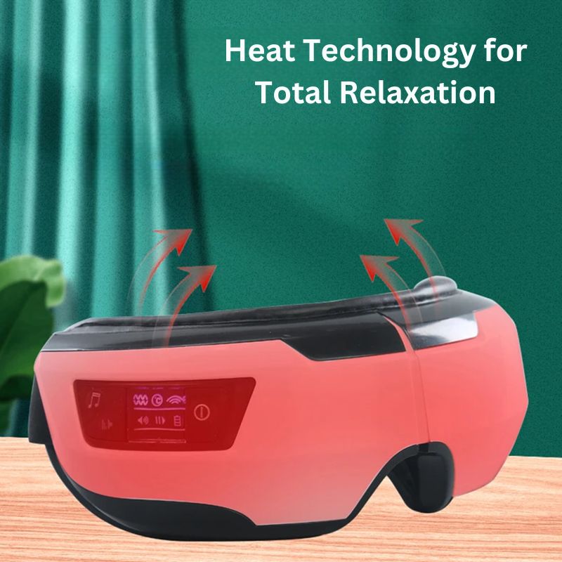 Portable Eye Massager with Soothing Heat, Vibration, and Bluetooth Music