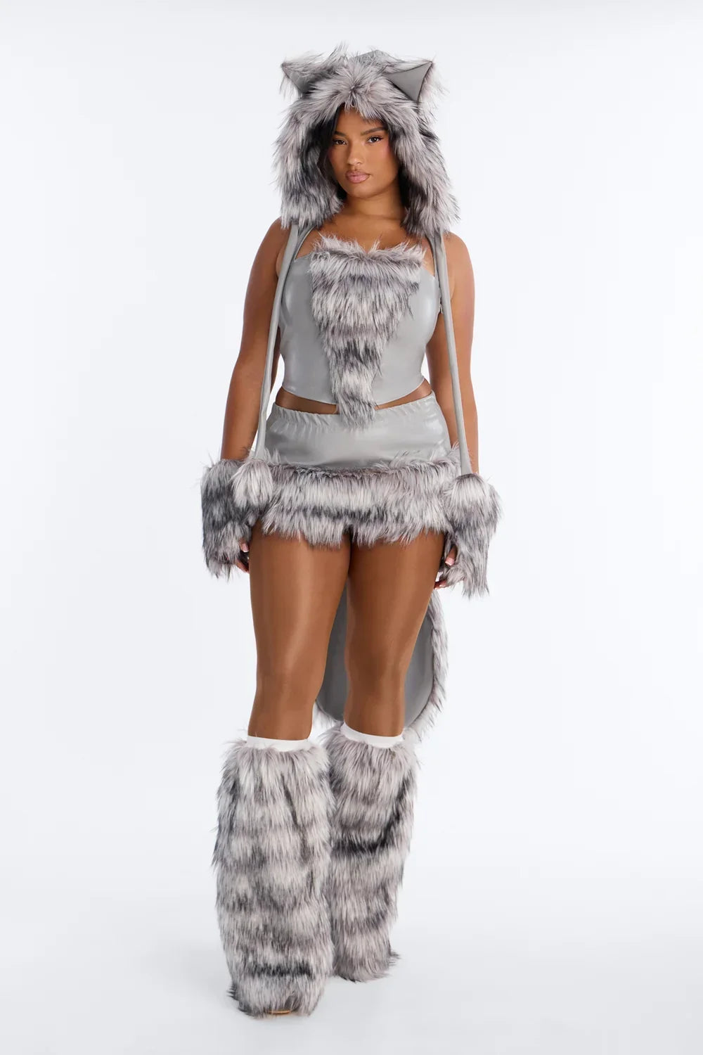 Cold Weather Character Set with Textured Accents and Gloves