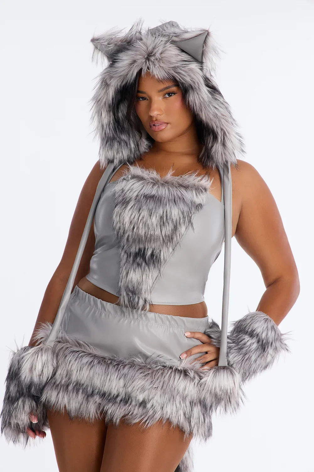 Cold Weather Character Set with Textured Accents and Gloves