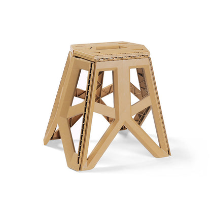 Portable Folding Stool with Built-In Handle and Textured Grips, 330 lb Capacity