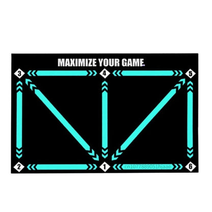 Soccer Dribbling Training Mat with Grip Socks and Video Program