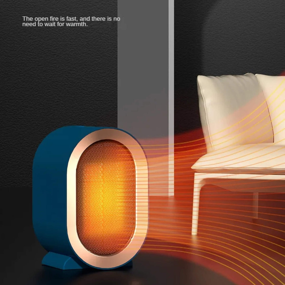 Portable Electric Space Heater with Programmable Timer and Quiet Fan Operation