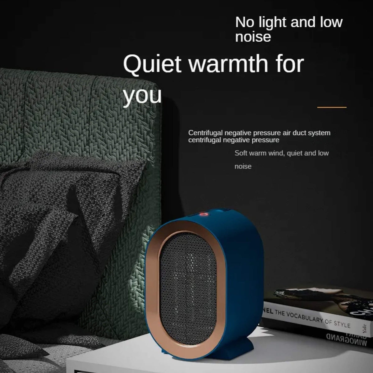 Portable Electric Space Heater with Programmable Timer and Quiet Fan Operation