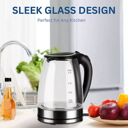 1.8L Electric Glass Kettle with LED Illumination