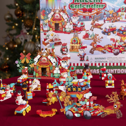 Block Building Advent Calendar with Daily Mini Sets and Two Bigger Finale Models for Kids