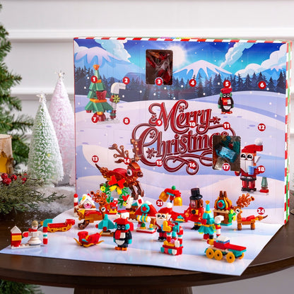 Block Building Advent Calendar with Daily Mini Sets and Two Bigger Finale Models for Kids