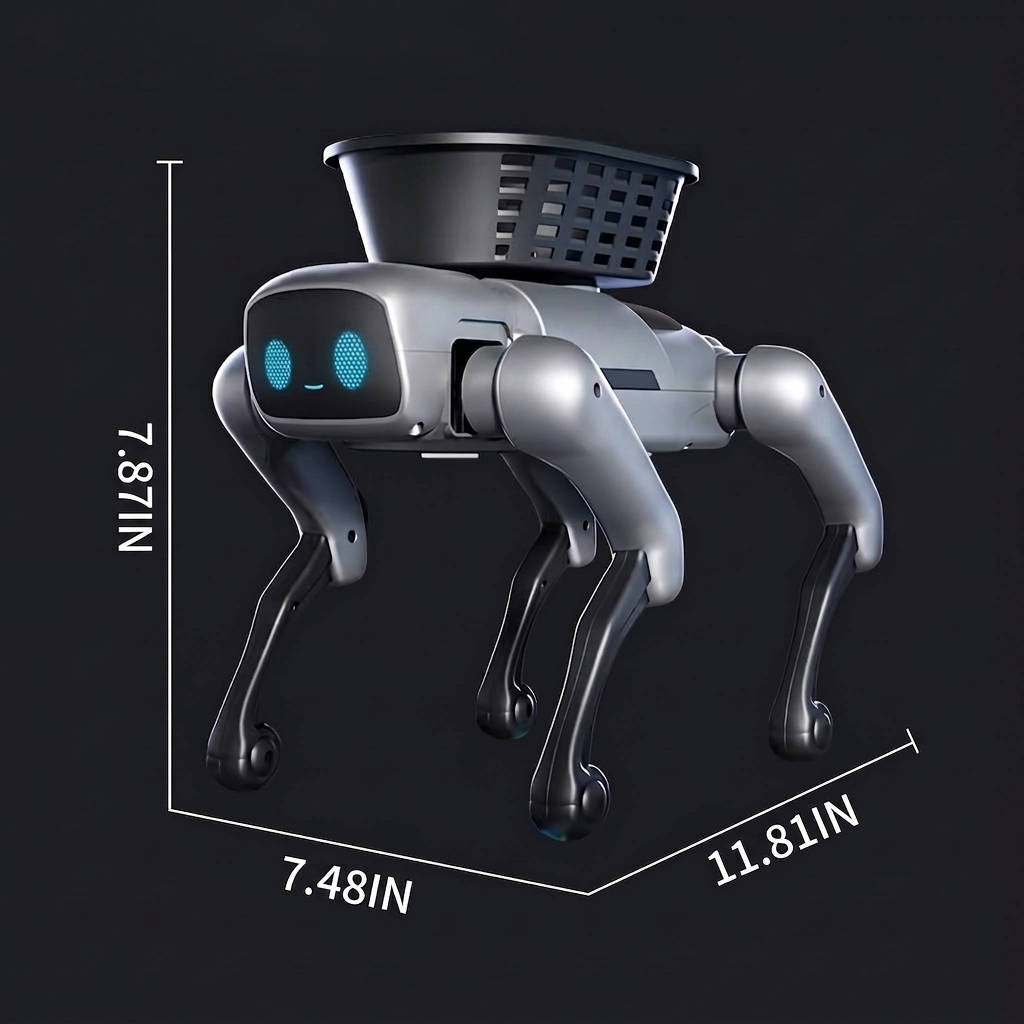 Intelligent Bionic Robot Dog Toy, Electric Remote Control Programmable Robot Dog with Mobile App for Kids