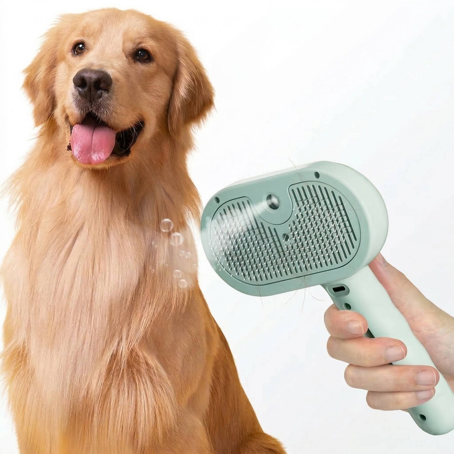 Self Cleaning Dog & Cat Hair Steam Brush