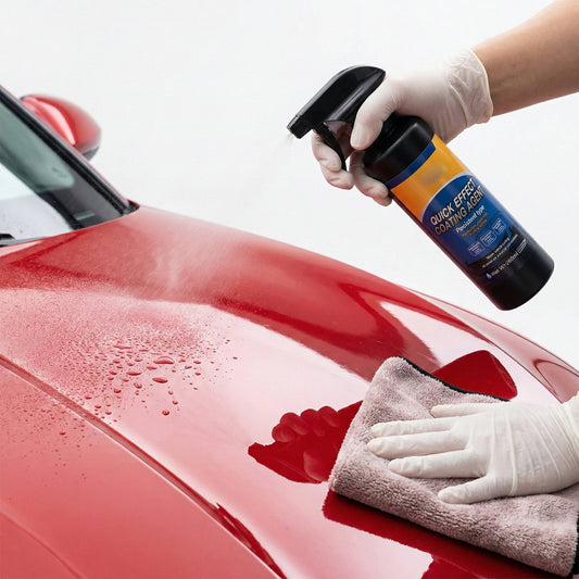 Quick Effect Ceramic Coating Agent, Advanced 3 in 1 Car Coating Spray with Hydrophobic Nano Protection & Mirror Shine, 16.9 oz