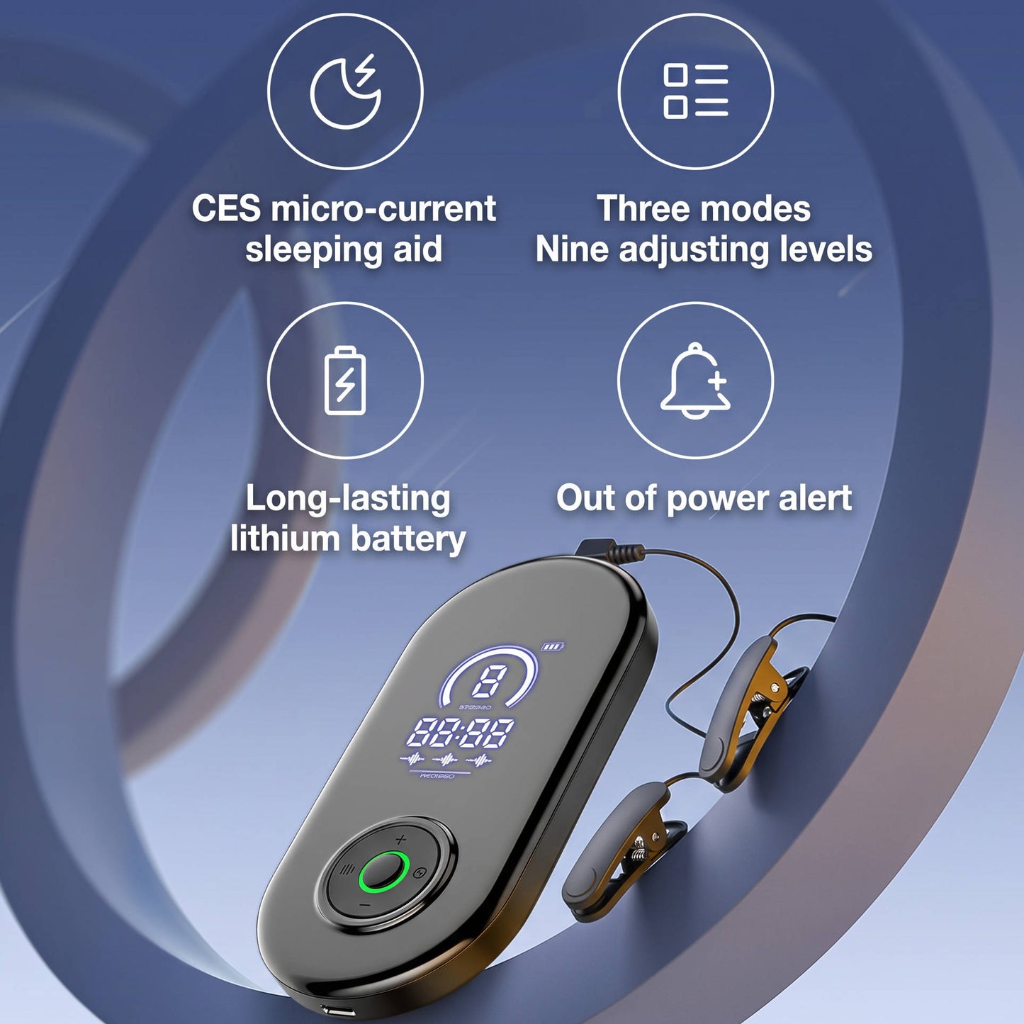 Vagus Nerve Stimulation Device, Sleep Aid & Anxiety Support for Overthinking, Stress Relief