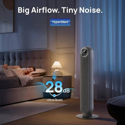 Portable Ac Unit Air Conditioner for Home & Office, Bladeless Air Cooler Tower Fan, Ultra Quiet, 8 Speeds, 4 Modes
