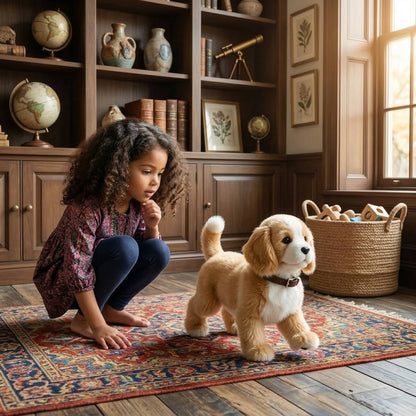 Realistic Interactive Dog Robot, Walking, Barking & Wagging Dog
