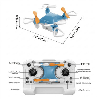 Upgraded Mini RC Stunt Drone, 360° Flip Quadcopter with Altitude Hold for Kids & Beginners