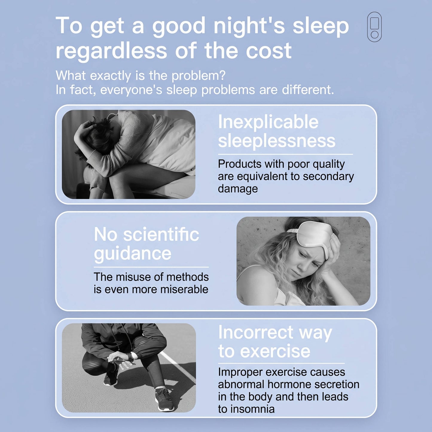 Vagus Nerve Stimulation Device, Sleep Aid & Anxiety Support for Overthinking, Stress Relief