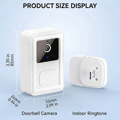 Wireless 1080P HD Wifi Video Doorbell with Two Way Audio and Cloud Storage - Simple Installation