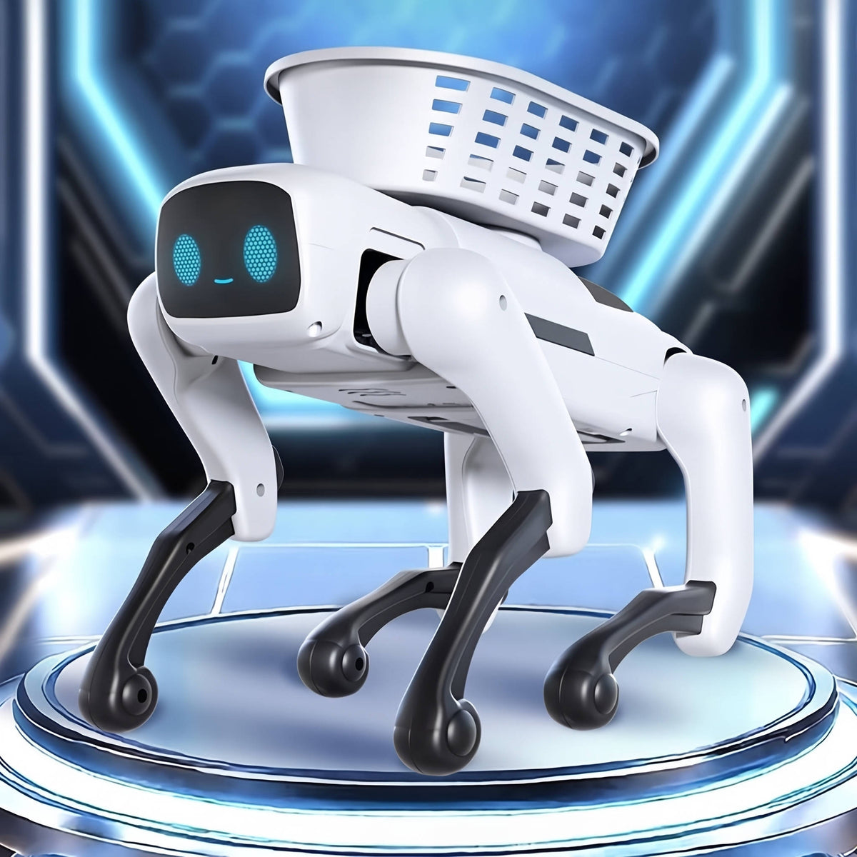 Intelligent Bionic Robot Dog Toy, Electric Remote Control Programmable Robot Dog with Mobile App for Kids